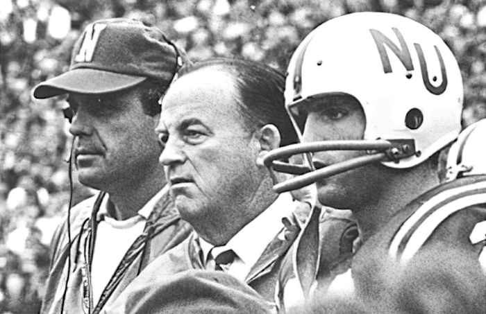 Bob Devaney on sideline 1968 season